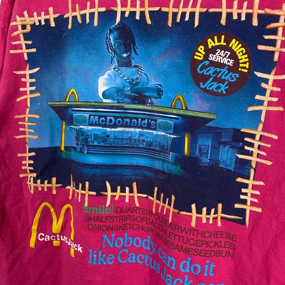Travis Scott Cactus Jack x McDonald's Action Figure T-shirt II mens size large - Picture 5 of 5